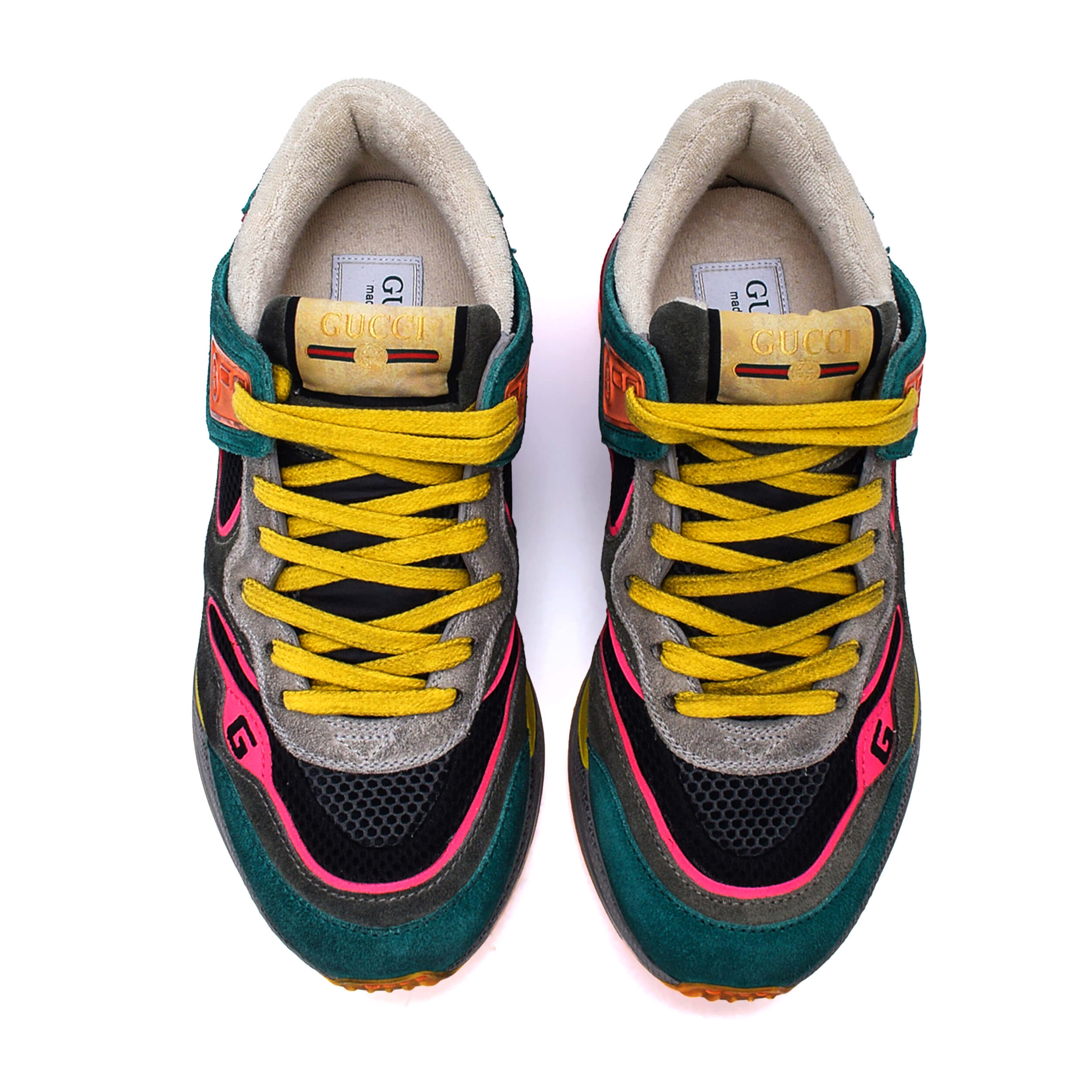 Gucci - Mid Green Teal Ultrapace Sneakers / 37.5